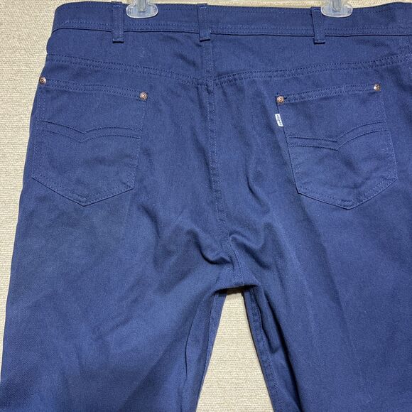Vintage White Tab Levis Men With A Skosh More Room Navy 549 Jeans 40x32 - Picture 5 of 12
